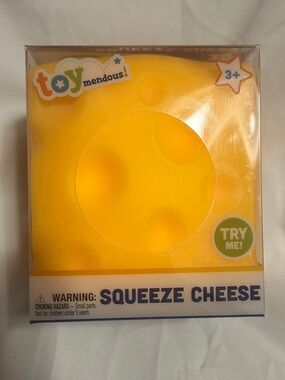 Squishy Squeeze Cheese Sensory Toy - Yellow